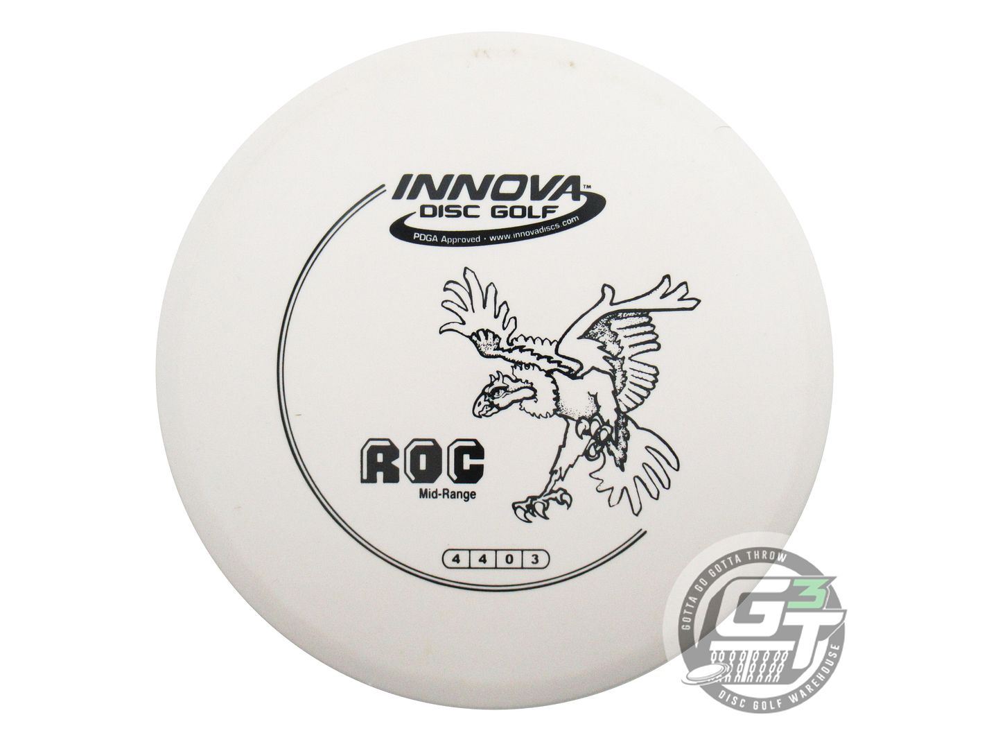 USED Innova DX Roc 180g White Black Stamp Midrange Golf Disc
