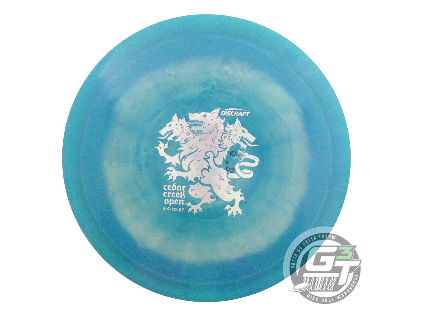 USED Discraft [McBETH] ESP Anax 175g Teal-Pink Money Foil Driver Golf Disc
