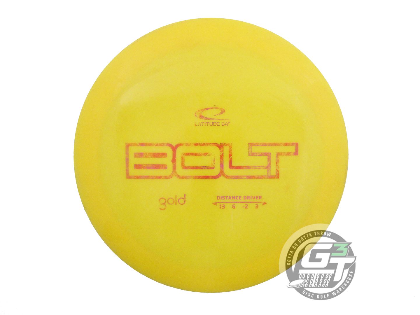 USED Latitude 64 Gold Burst Bolt 174g Yellow Pink Foil Distance Driver Golf Disc