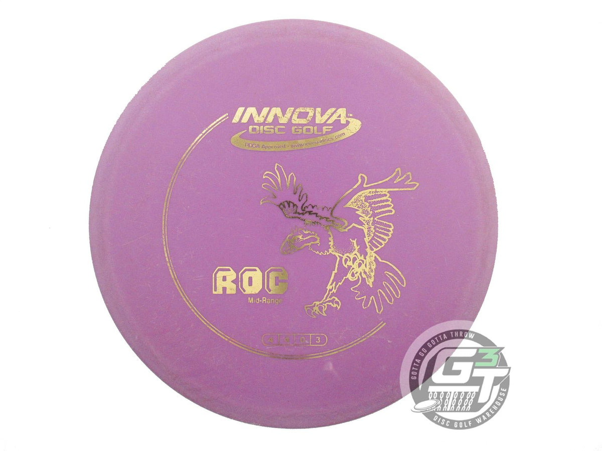 USED Innova DX Roc 177g Purple Gold Foil Midrange Golf Disc – Gotta Go ...