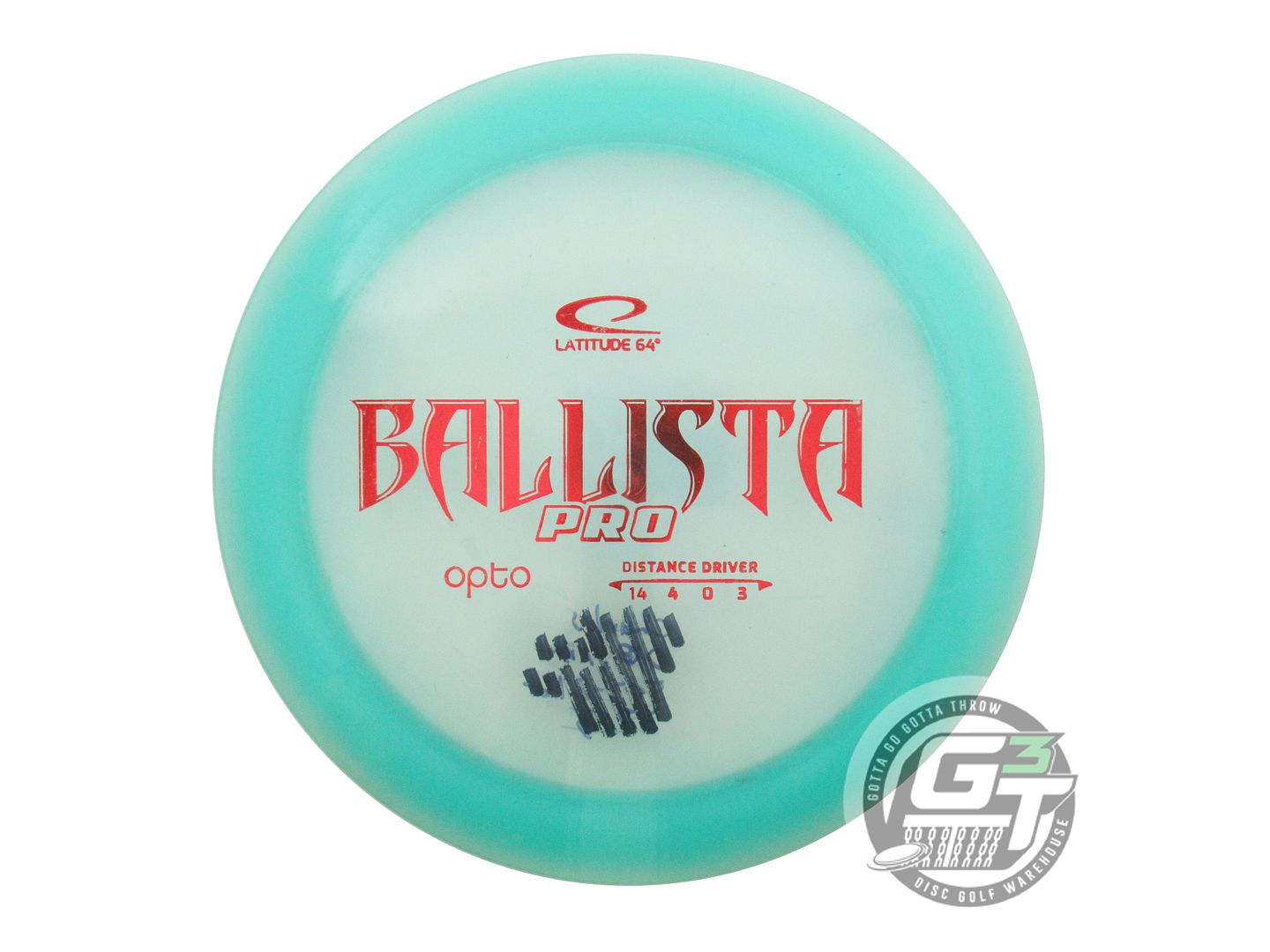 USED Latitude 64 Opto Ballista Pro 174g Seafoam Red Foil Distance Driver Disc