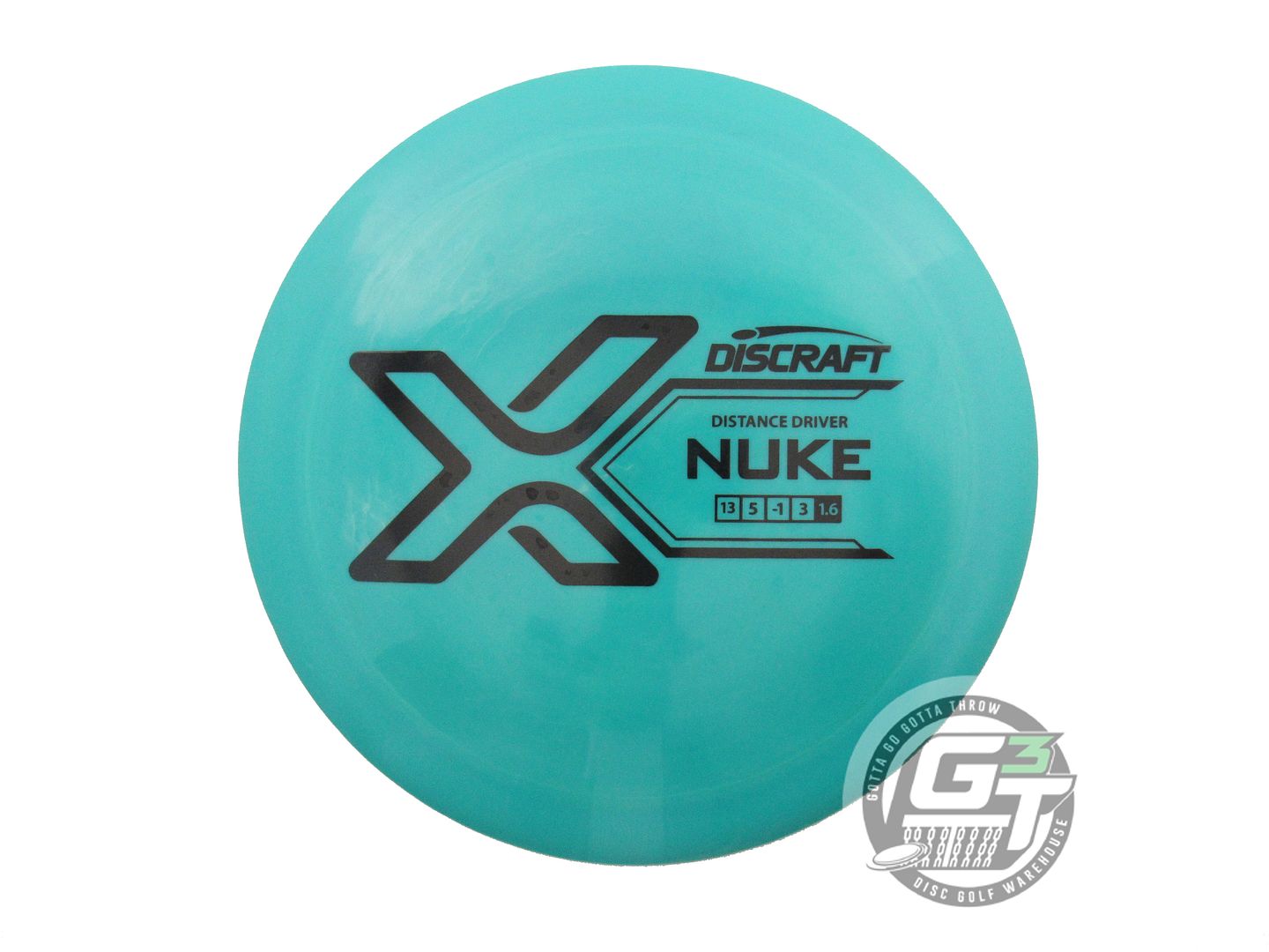 USED Discraft X Nuke 159g Green Black Stamp Distance Driver Golf Disc