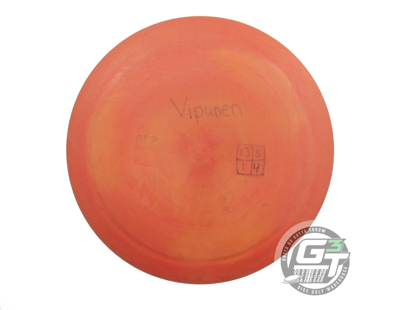 USED Westside Discs Tournament Giant 171g Orange Wiped Stamp Driver Golf Disc
