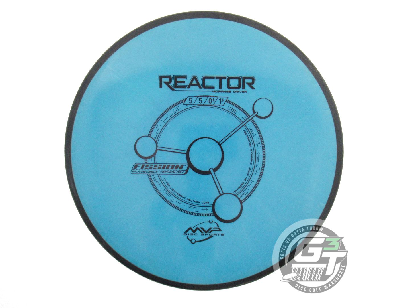 USED MVP Disc Sports Fission Reactor 172g Teal Midrange Golf Disc