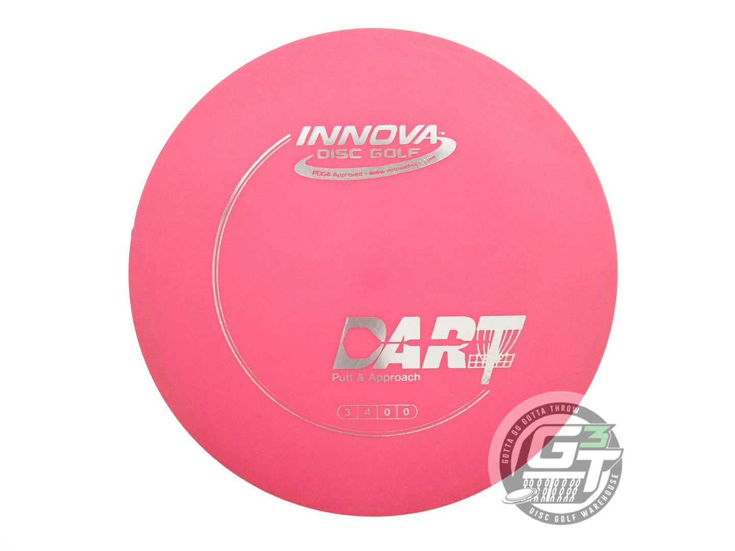 USED Innova DX Dart 167g Pink Silver Foil Putter Golf Disc