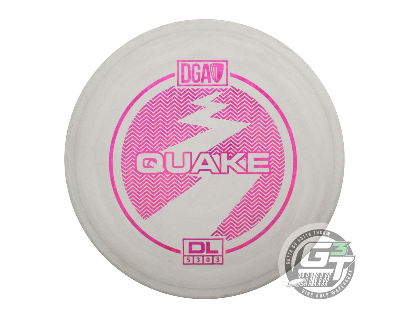 USED DGA D-Line Quake 175g Gray Magenta Shatter Foil Midrange Golf Disc
