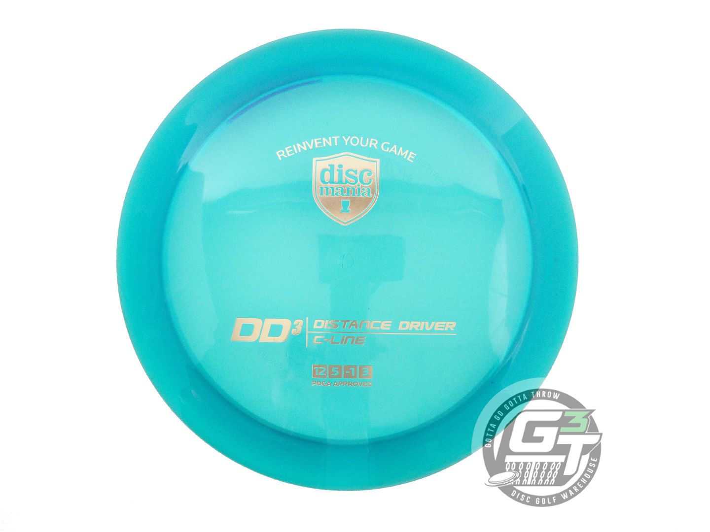 USED DiscMania C-Line DD3 174g Teal Gold Foil Distance Driver Golf Disc