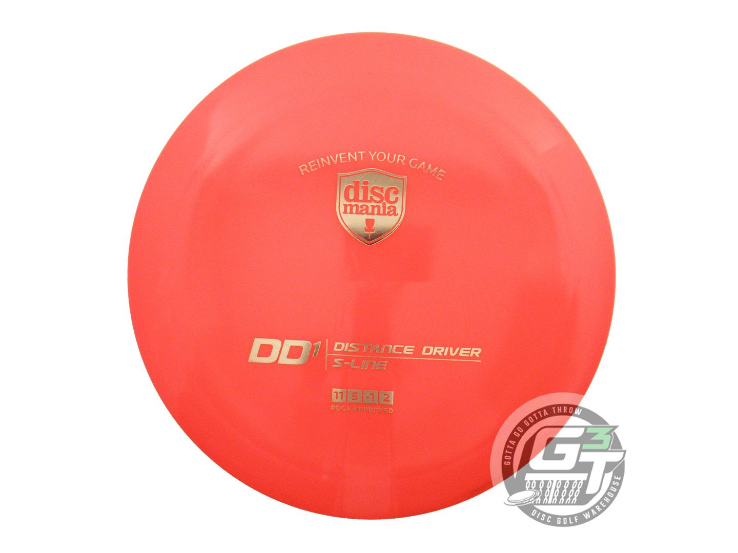 USED DiscMania S-Line DD1 171g Orange Gold Foil Distance Driver Golf Disc