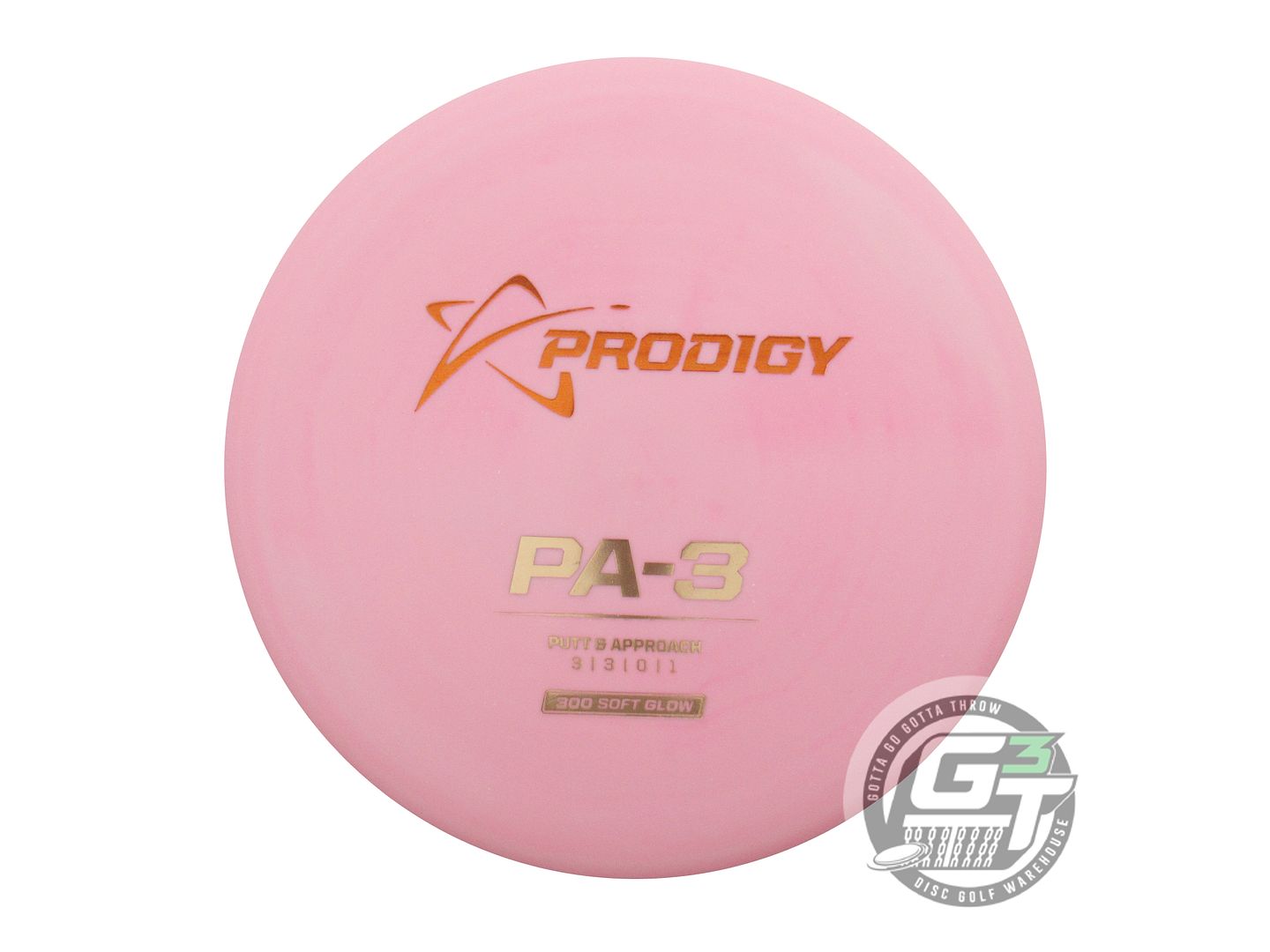 Prodigy 300 Soft Glow Series PA3 Putter Golf Disc (Individually Listed)