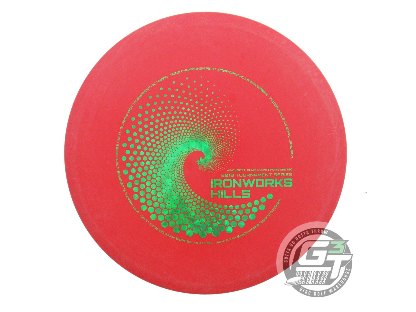 USED Innova DX Roc 176g Red Green Shatter Foil Midrange Golf Disc