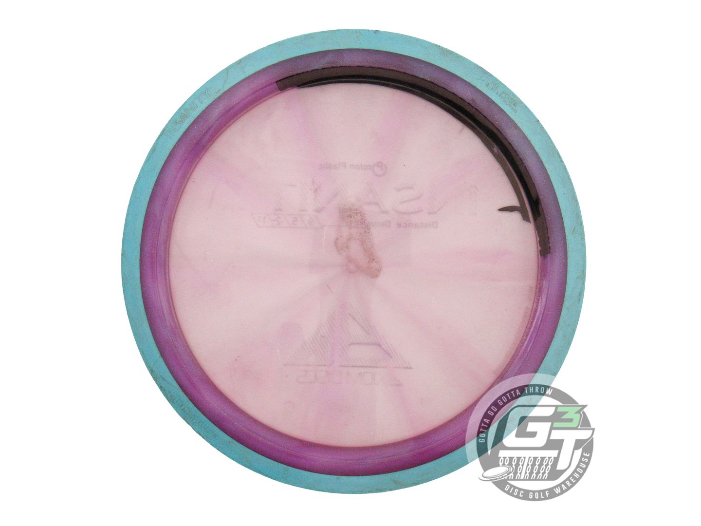 USED Axiom Discs Proton Insanity 174g Purple Teal Rim Distance Driver Golf Disc