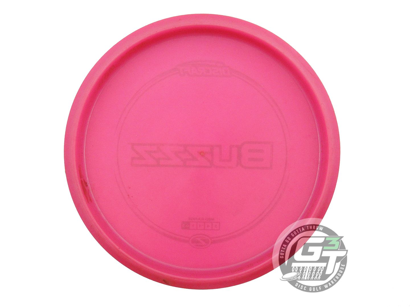 USED Discraft Z Buzzz 177g Pink Lime Star Foil Midrange Golf Disc