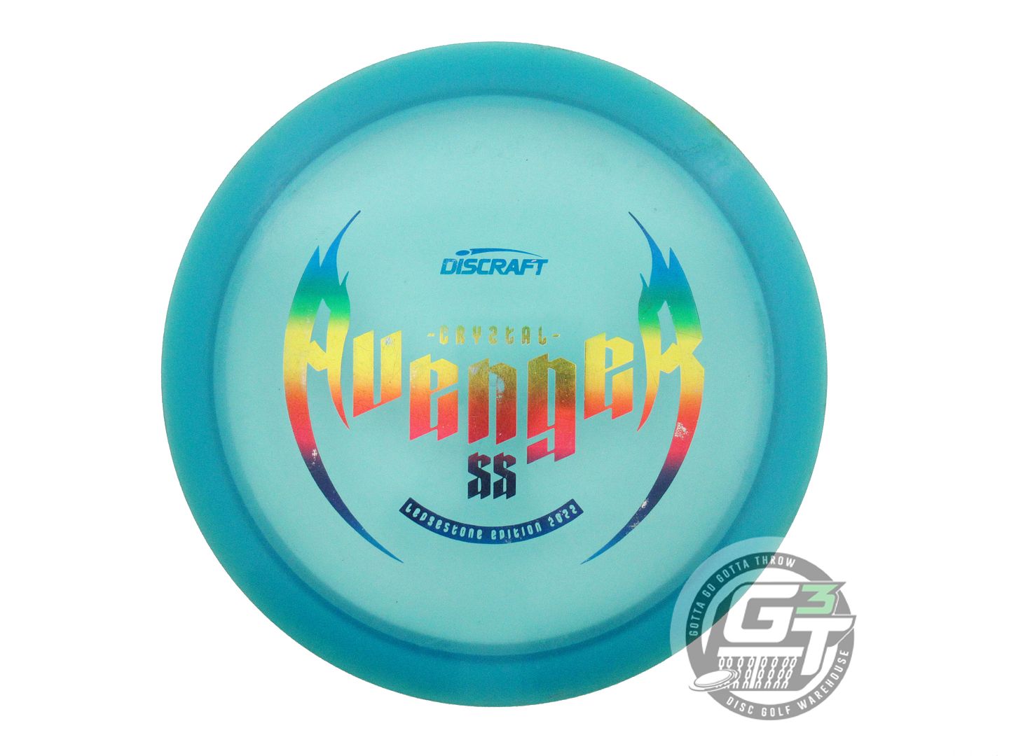 USED Discraft [LEDGESTONE] CryZtal Avenger SS 175g Teal Rainbow Foil Driver Disc