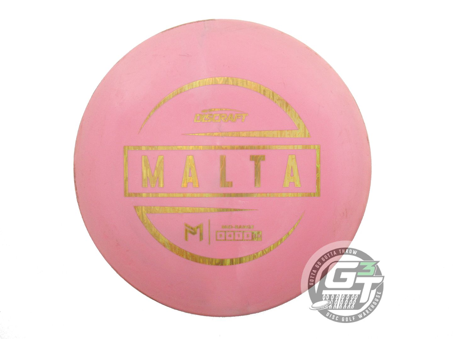 USED Discraft [McBETH] ESP Malta 177g Pink Gold Foil Midrange Golf Disc