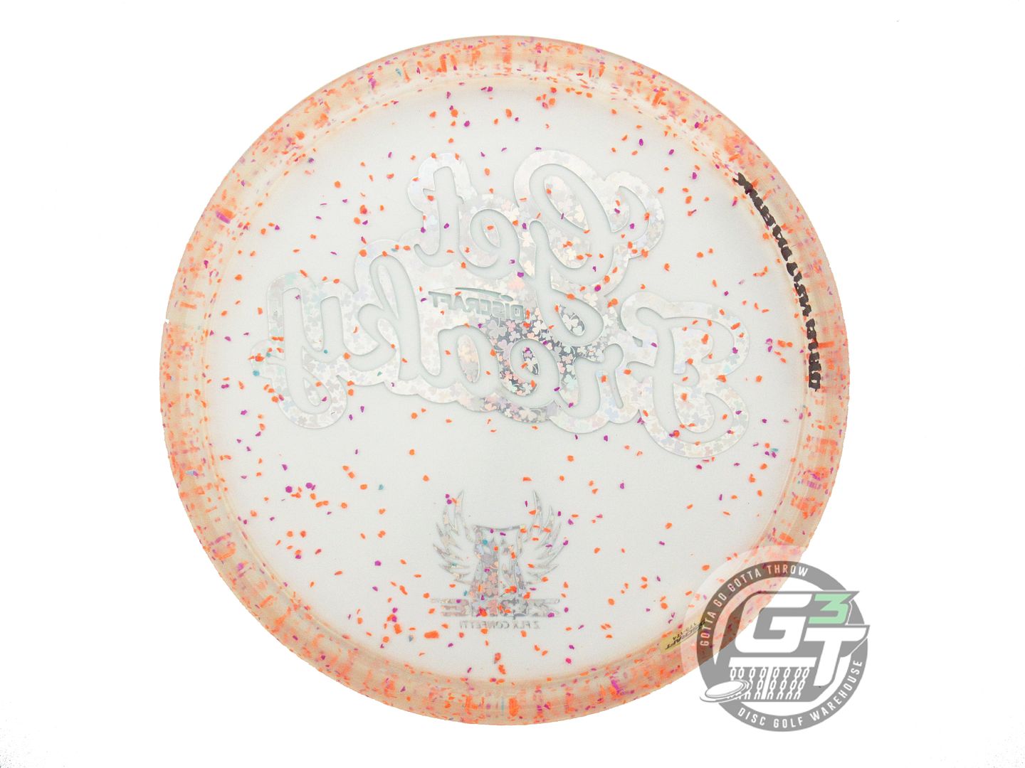 USED Discraft [SMITH] Confetti Z FLX Zone 176g Shamrock Foil Putter Golf Disc