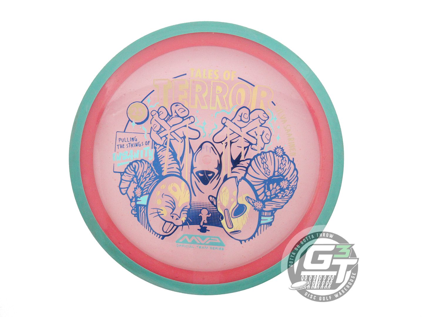 USED Axiom Discs [SAARINEN] Particle Glow Proton Insanity 174g Pink Driver Disc