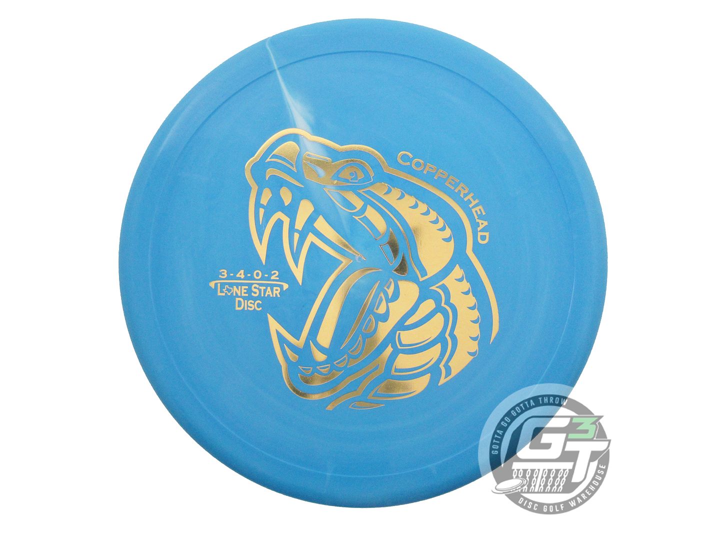 USED Lone Star Bravo Copperhead 173g Blue Gold Foil Putter Golf Disc