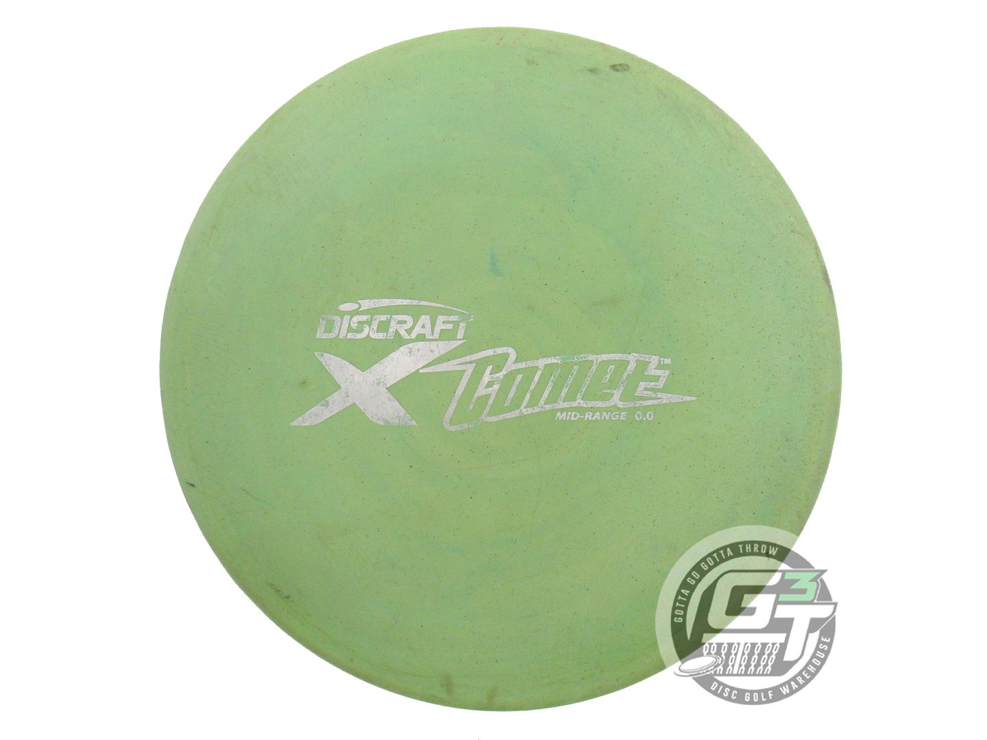USED Discraft X Comet 177g Green Silver Holo Foil Midrange Golf Disc