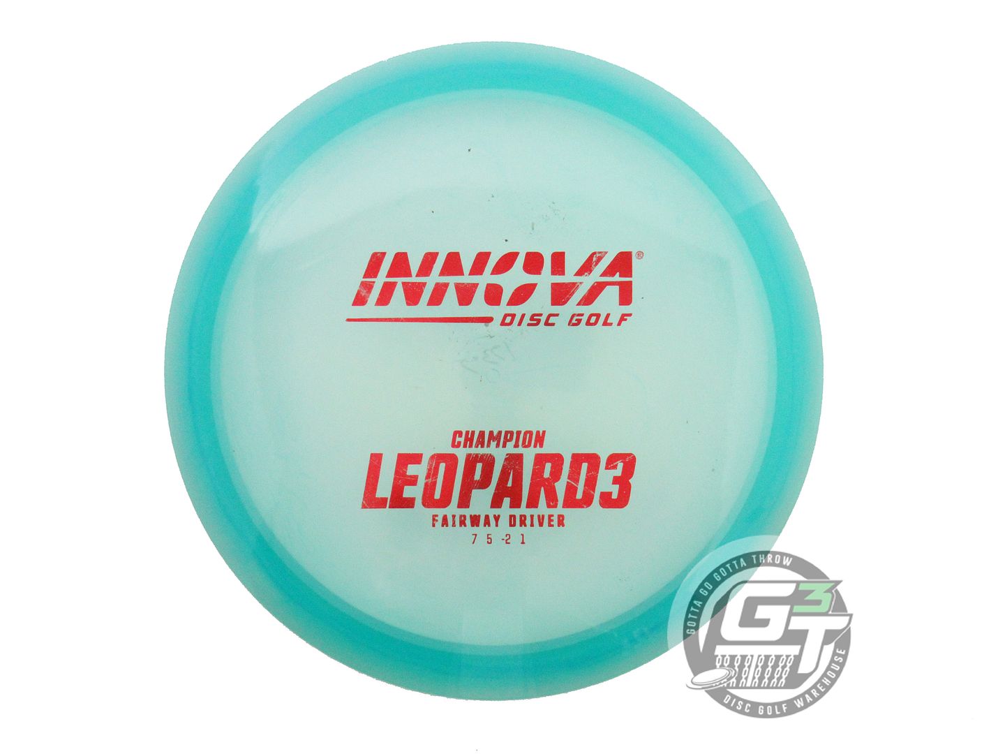 USED Innova Champion Leopard3 175g Seafoam Red Foil Fairway Driver Golf Disc