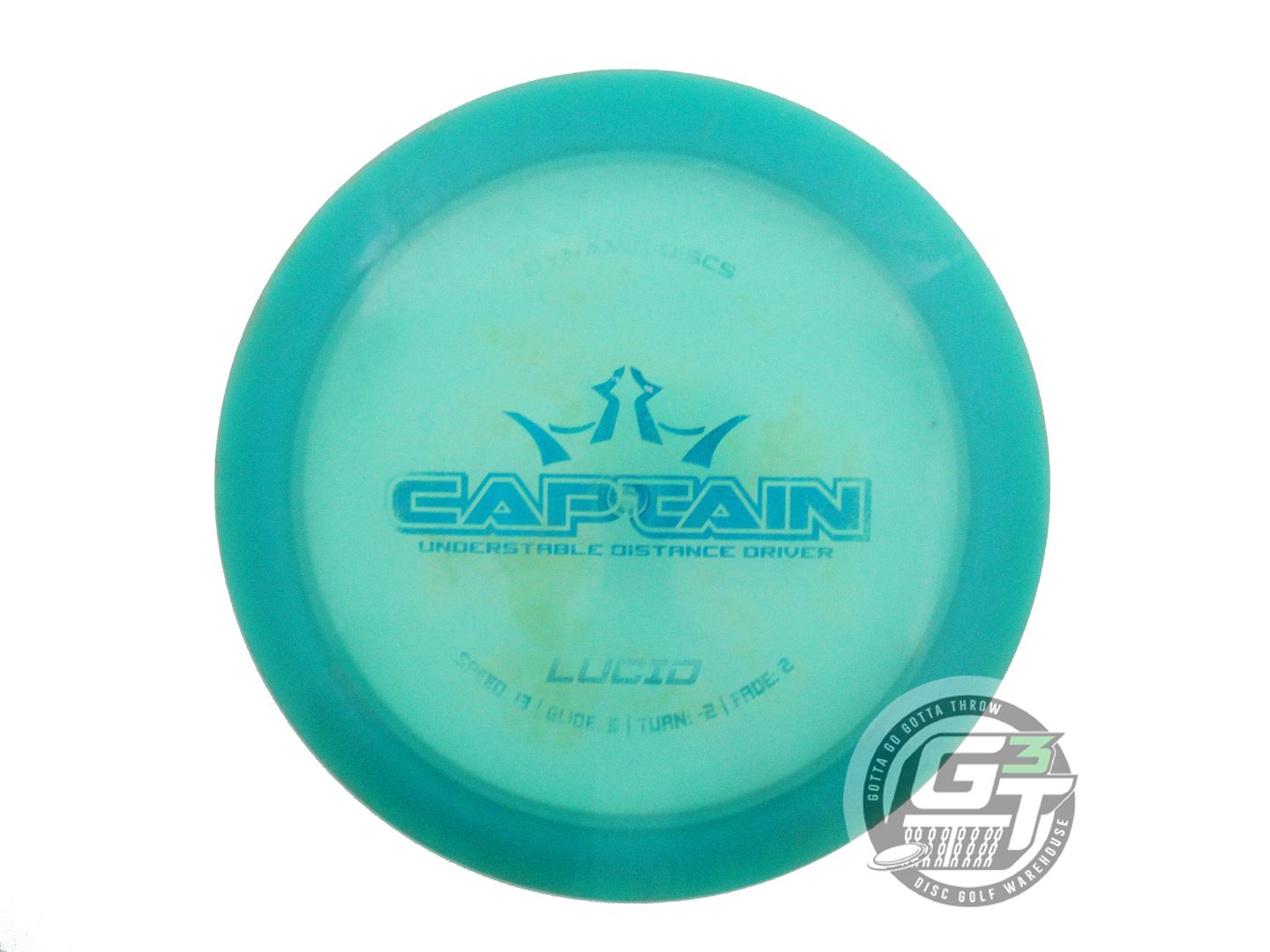 USED Dynamic Discs Lucid Captain 175g Teal Blue Foil Distance Driver Golf Disc