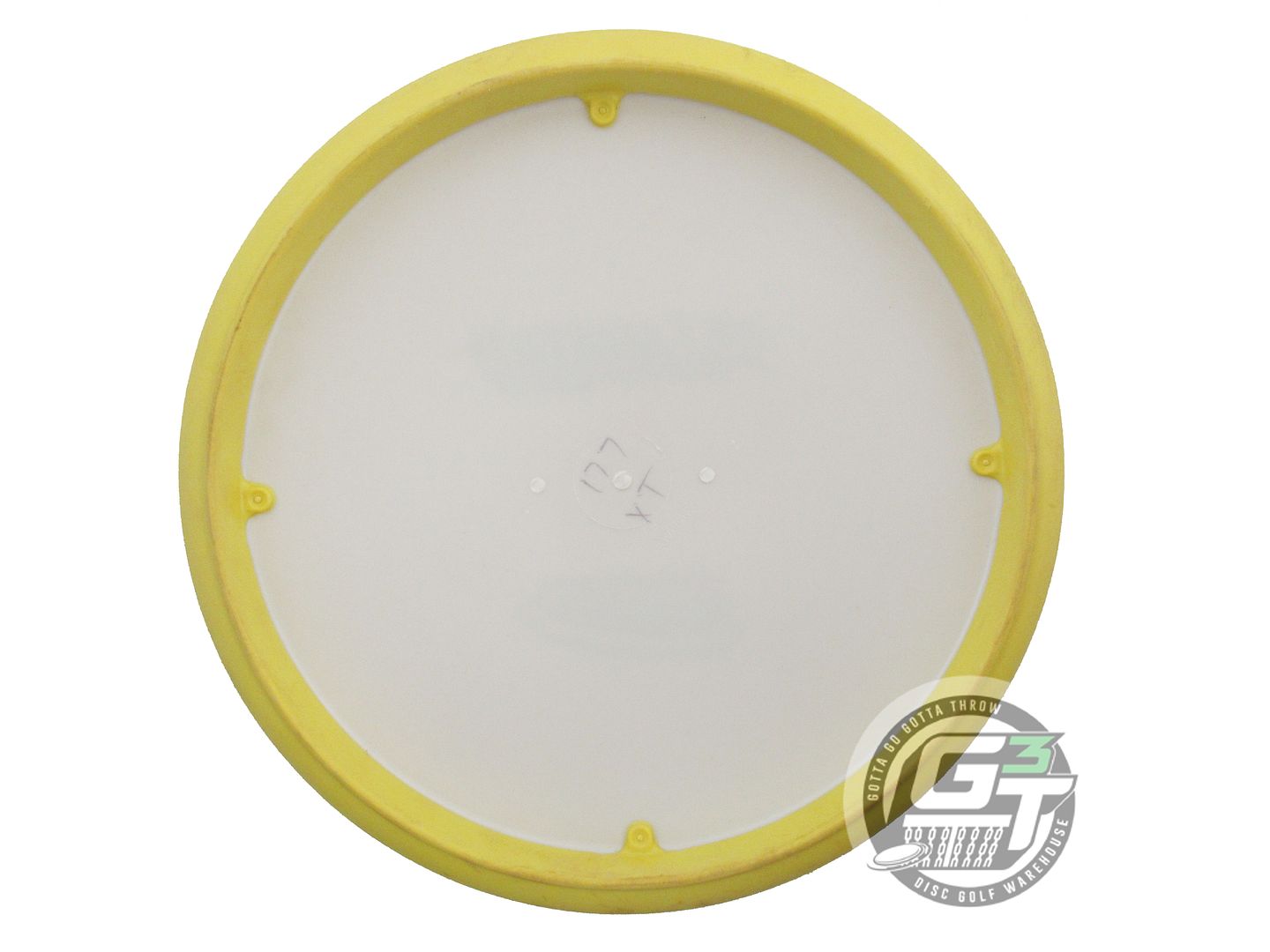 USED Innova XT Avatar 177g Ivory Black Stamp Yellow Rim Midrange Golf Disc