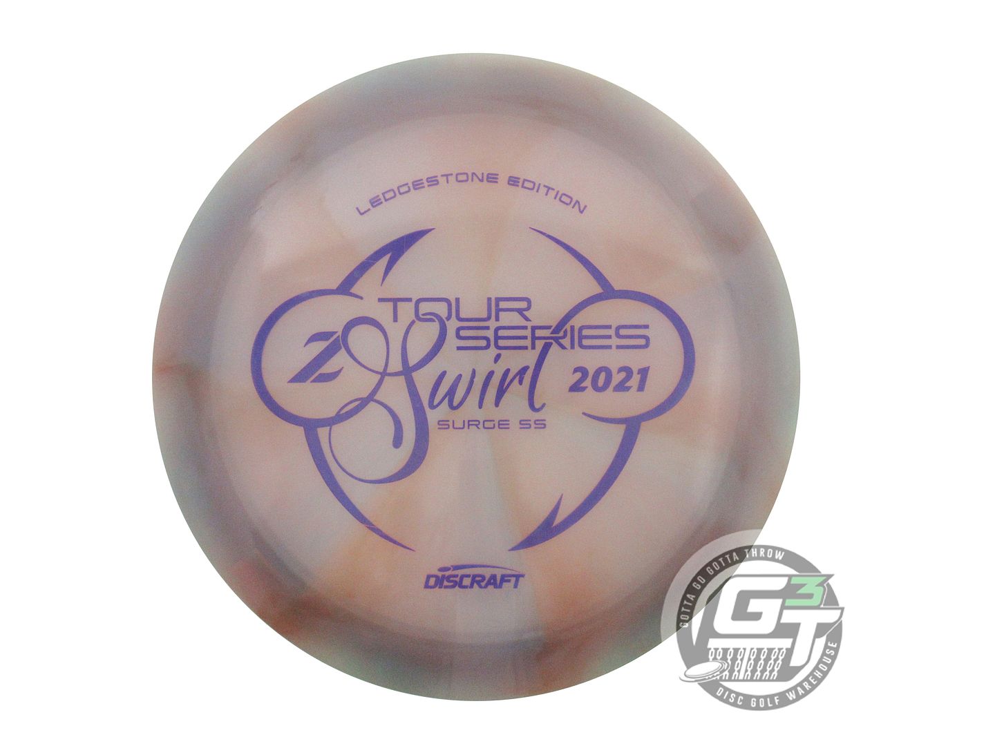 USED Discraft [LEDGESTONE] Z Swirl Surge SS 175g Gray-Peach Distance Driver Disc