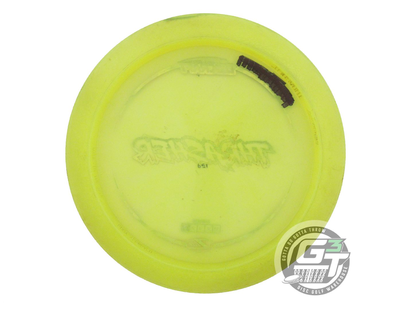 USED Discraft Z Lite Thrasher 159g Yellow Rainbow Shatter Distance Driver Disc