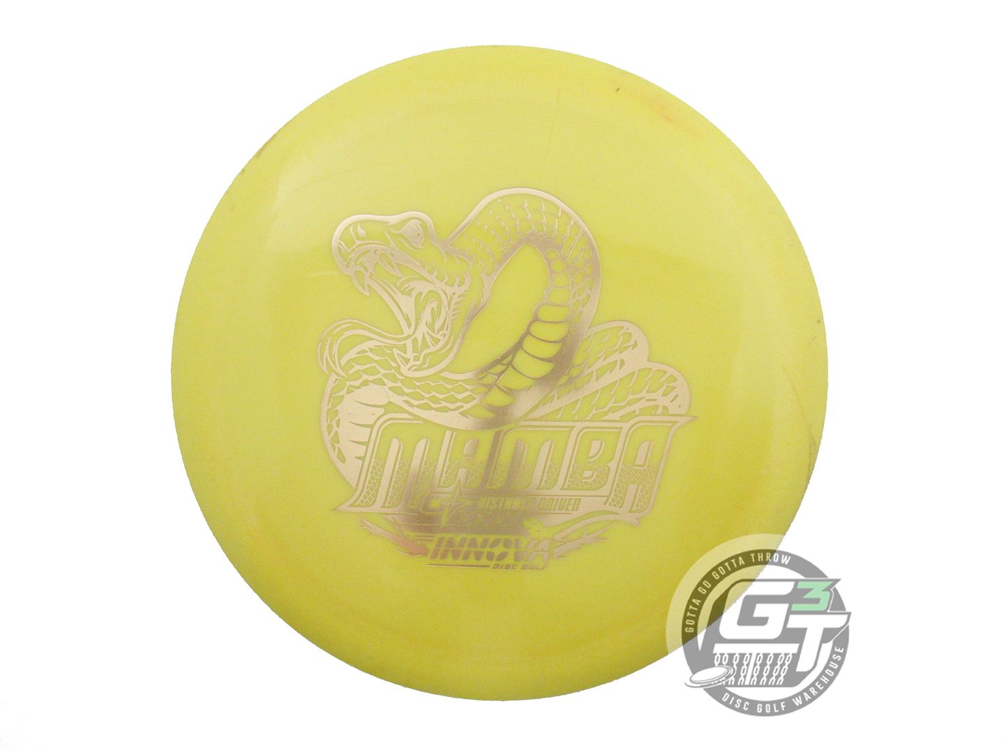 USED Innova GStar Mamba 138g Yellow Gold Foil Distance Driver Golf Disc
