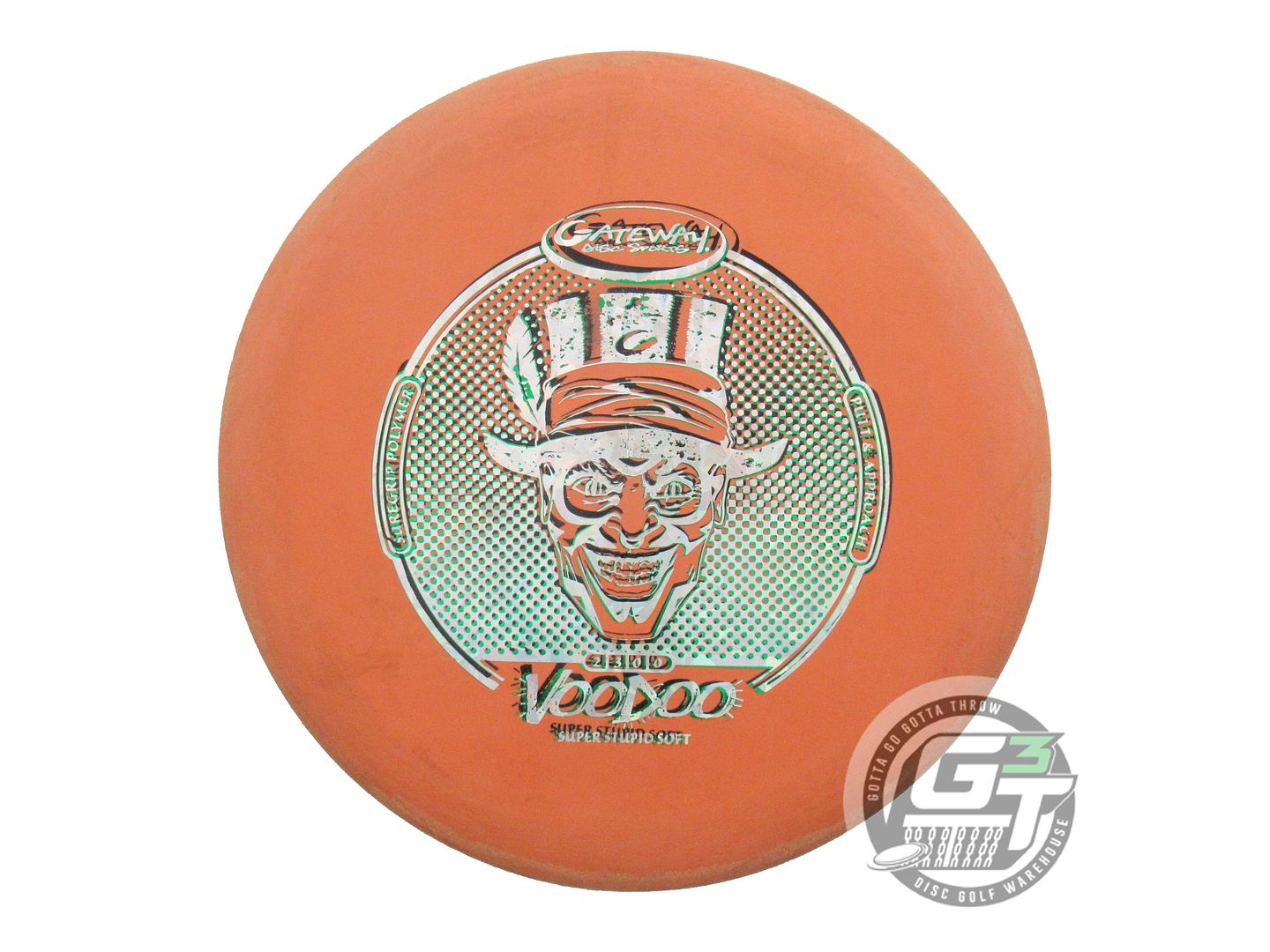 USED Gateway X-OUT SureGrip SSS Voodoo 175g Orange Putter Golf Disc