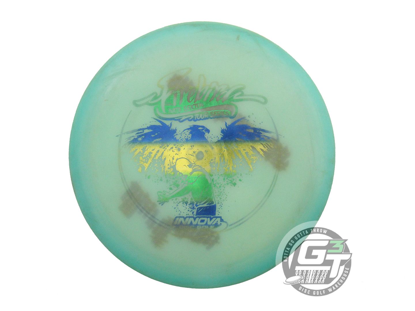 USED Innova [2017 SEXTON] Champion Glow Firebird 175g Seafoam Driver Golf Disc