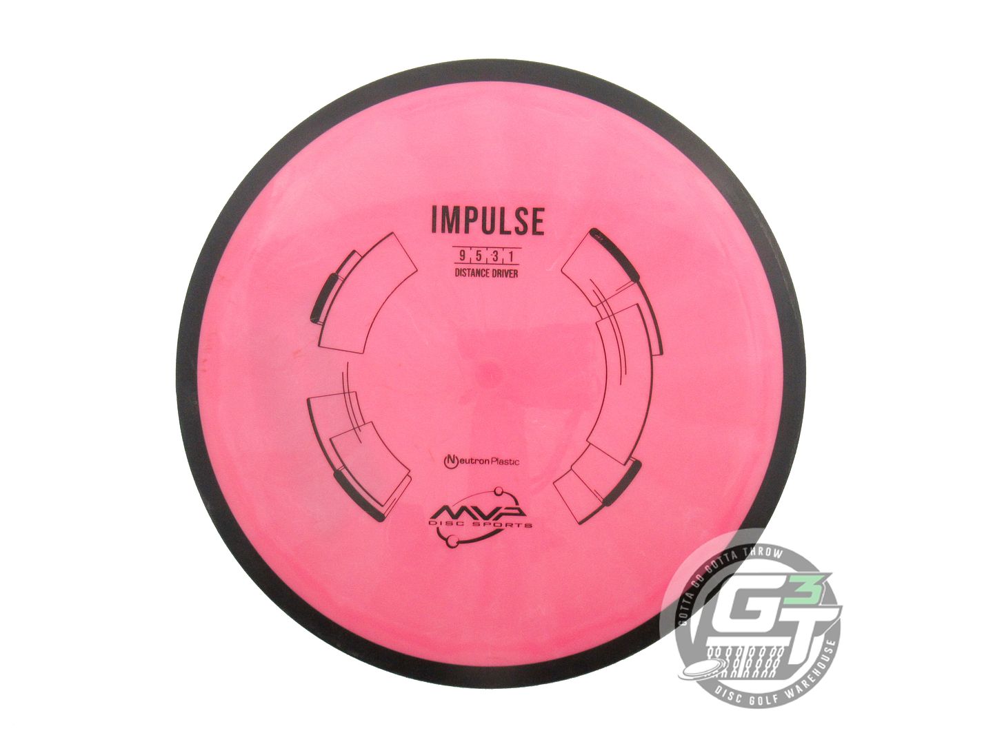 USED MVP Disc Sports Neutron Impulse 171g Pink Distance Driver Golf Disc