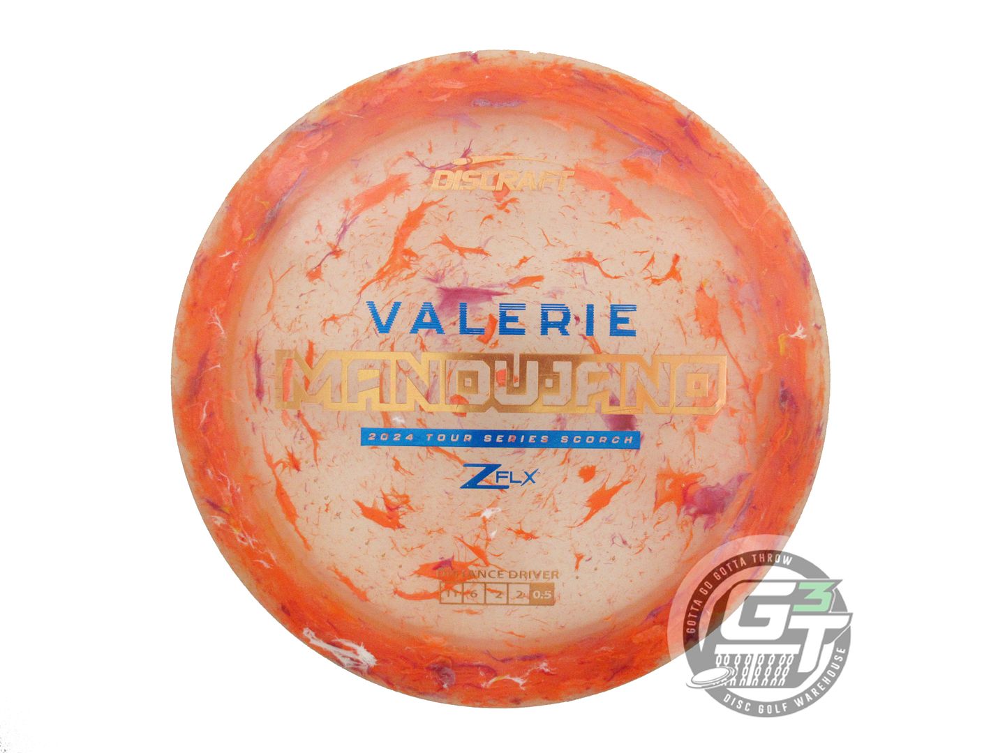 USED Discraft [MANDUJANO] Jawbreaker Z FLX Scorch 174g Copper Foil Driver Disc