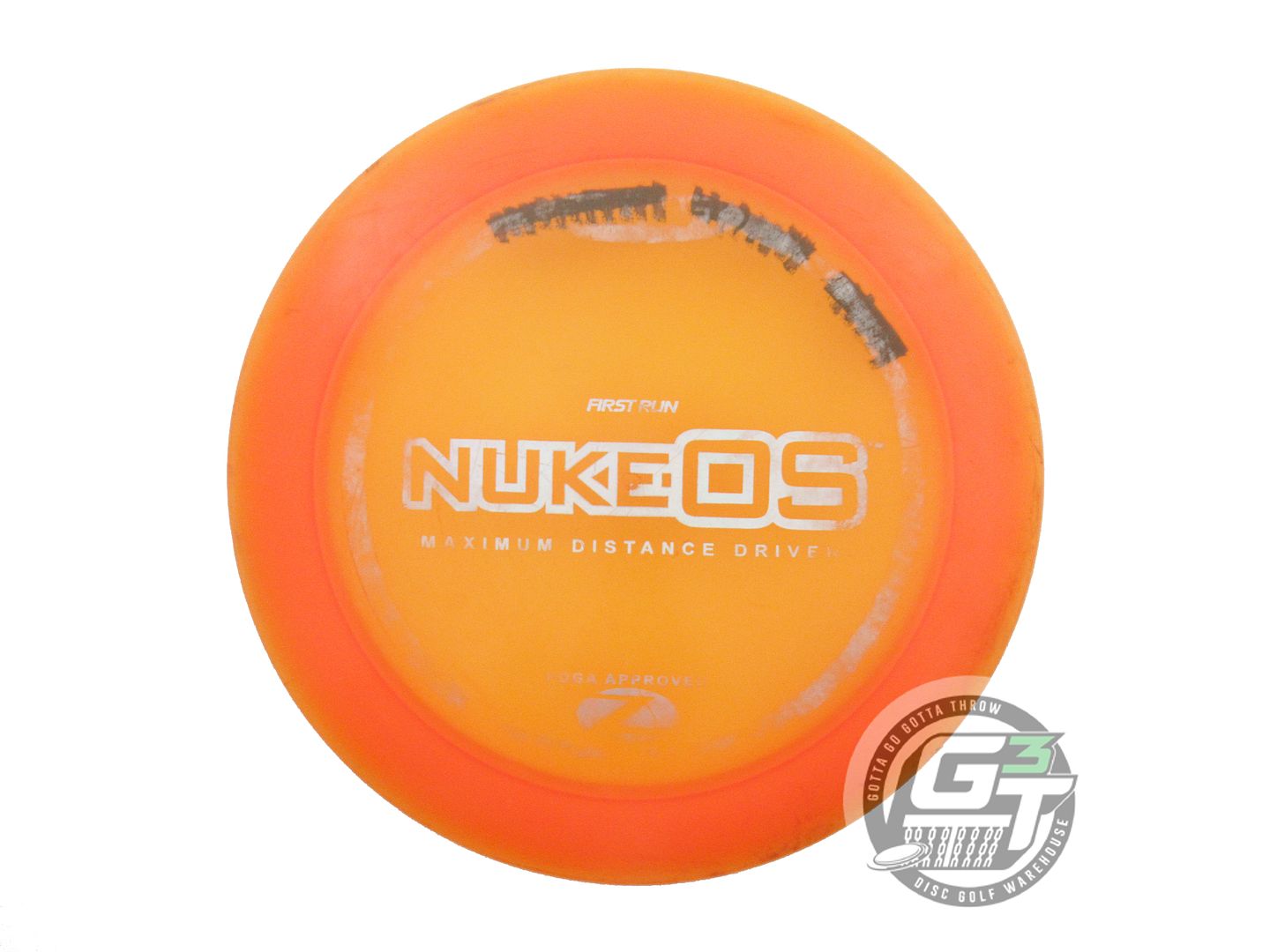 USED Discraft FIRST RUN Z Nuke OS 172g Orange Holo Foil PFN Distance Driver Disc