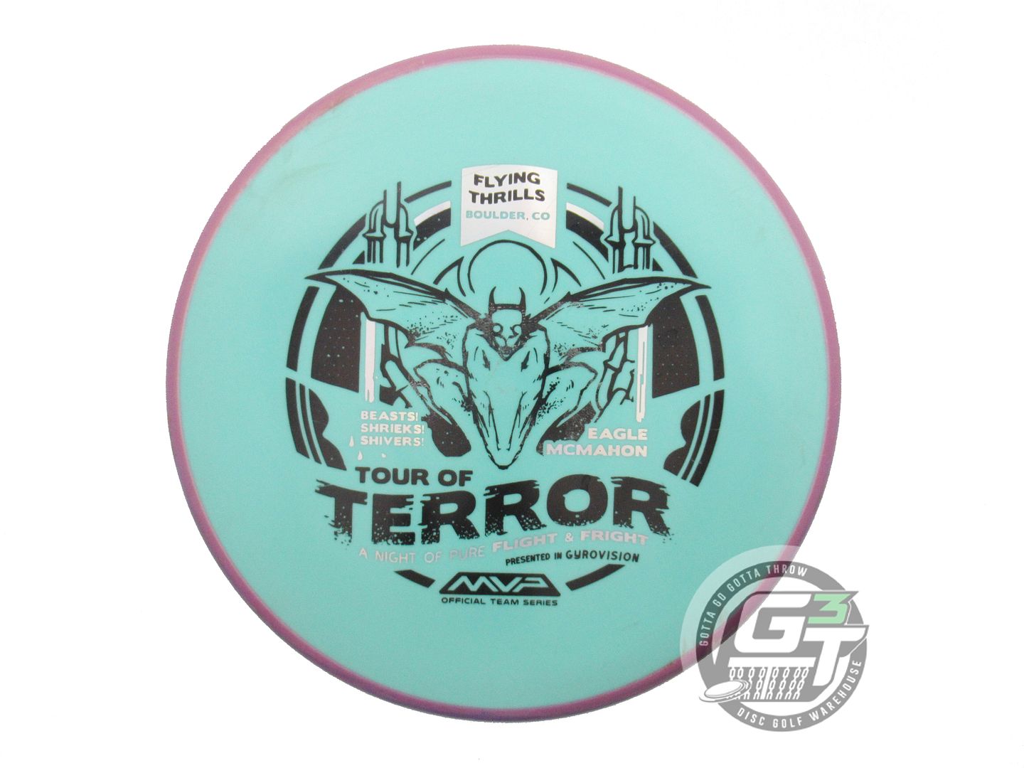 USED Axiom Discs [McMAHON] Fission Pyro 178g Seafoam Purple Rim Midrange Disc