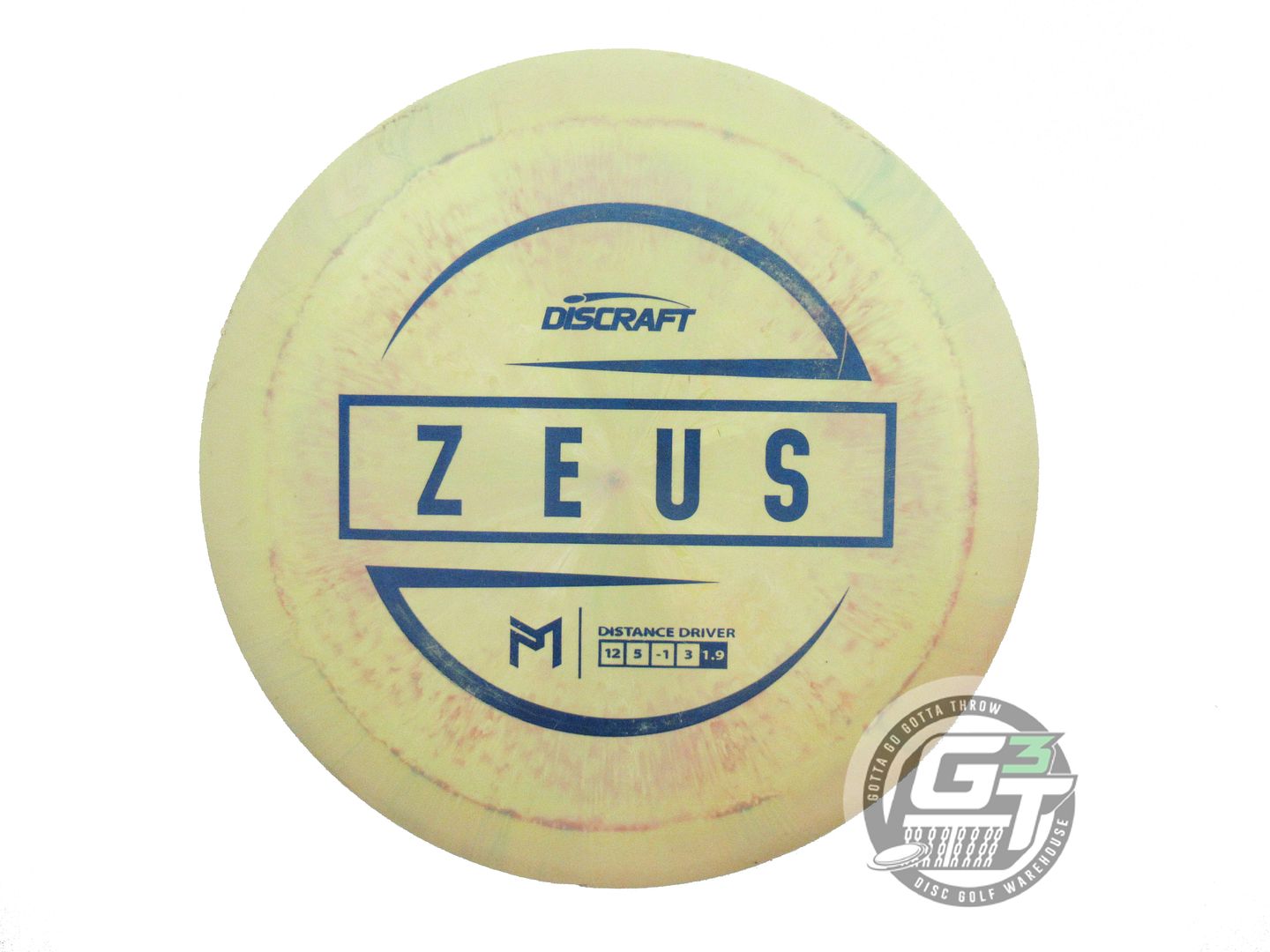 USED Discraft [McBETH] ESP Zeus 175g Yellow-Pink Driver Golf Disc