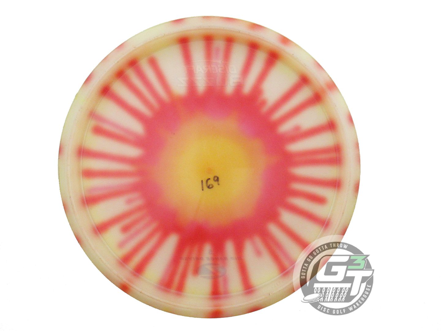 USED Discraft FlyDye Z Buzzz 169g Yellow Burst Midrange Golf Disc