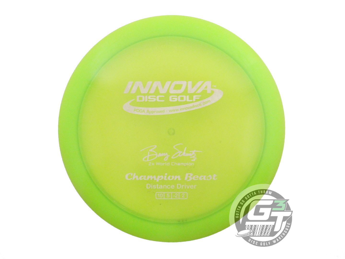 USED Innova Champion Beast 172g Lime White Stamp Distance Driver Golf Disc