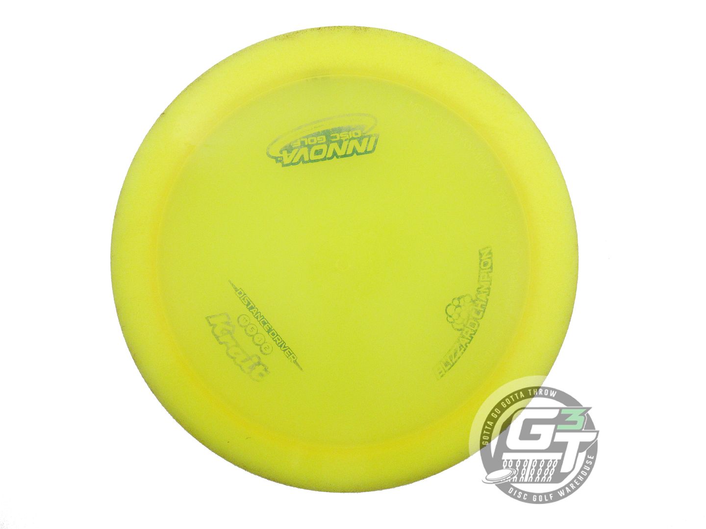 USED Innova Blizzard Krait 136g Yellow Green Foil Distance Driver Golf Disc