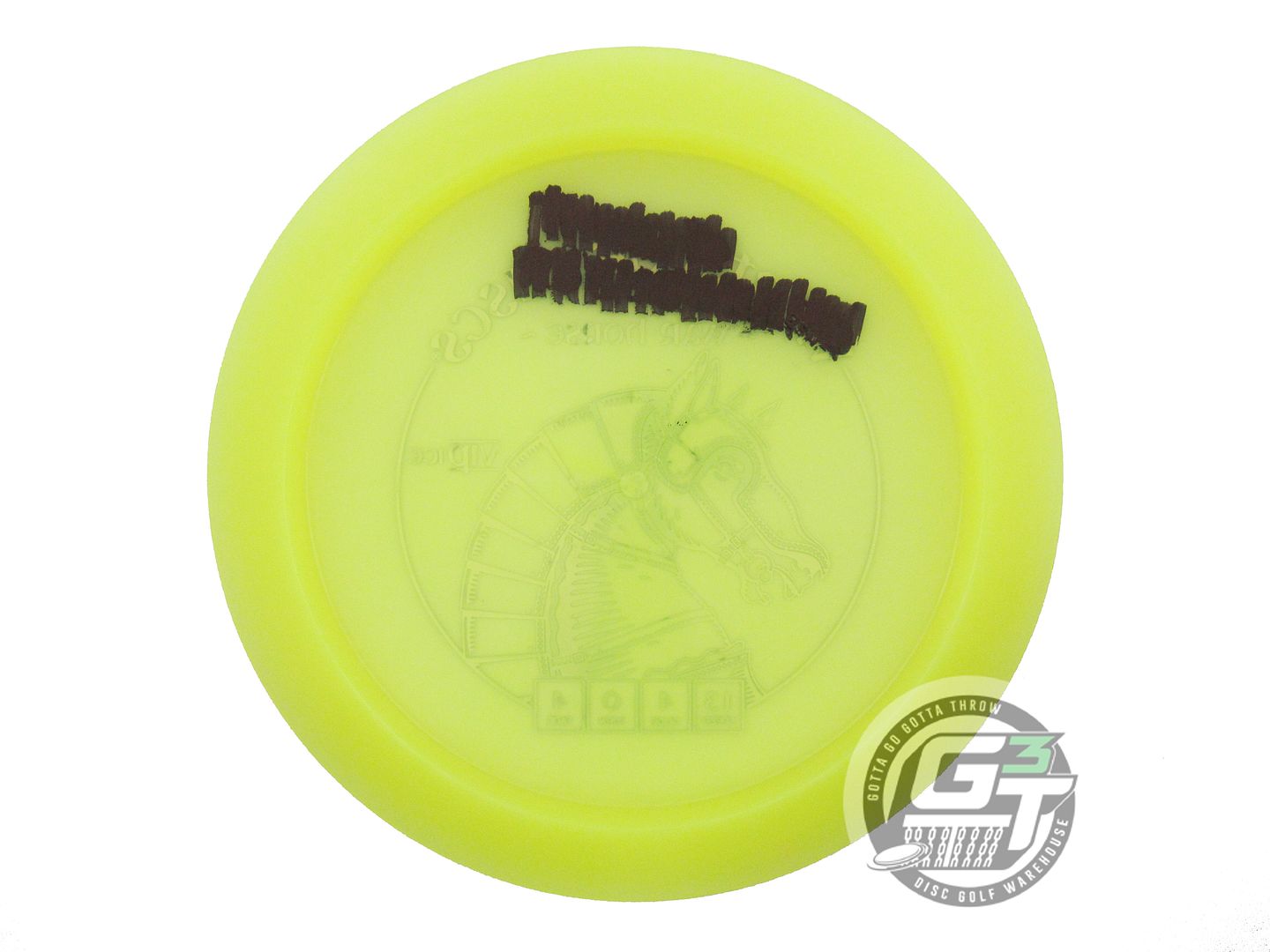 USED Westside Discs VIP Ice War Horse 173g Yellow Black Stamp Driver Golf Disc