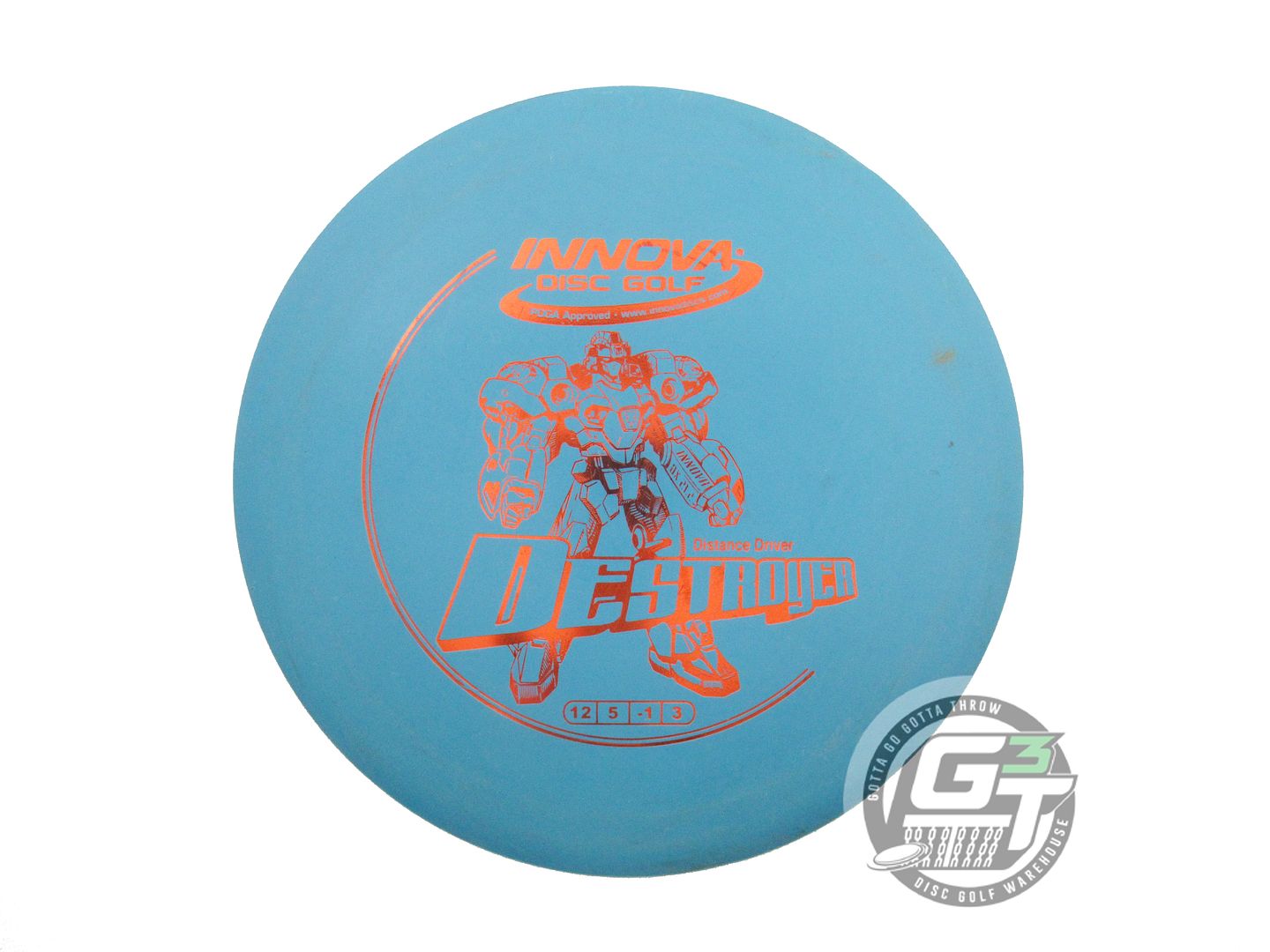 USED Innova DX Destroyer 175g Teal Orange Foil Distance Driver Golf Disc