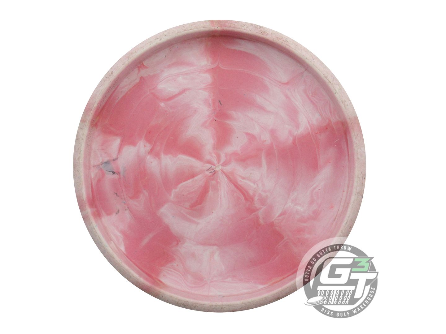 USED Discraft BRO-D Rubber Blend Swirl Roach 171g Pink Wiped Stamp Putter Disc