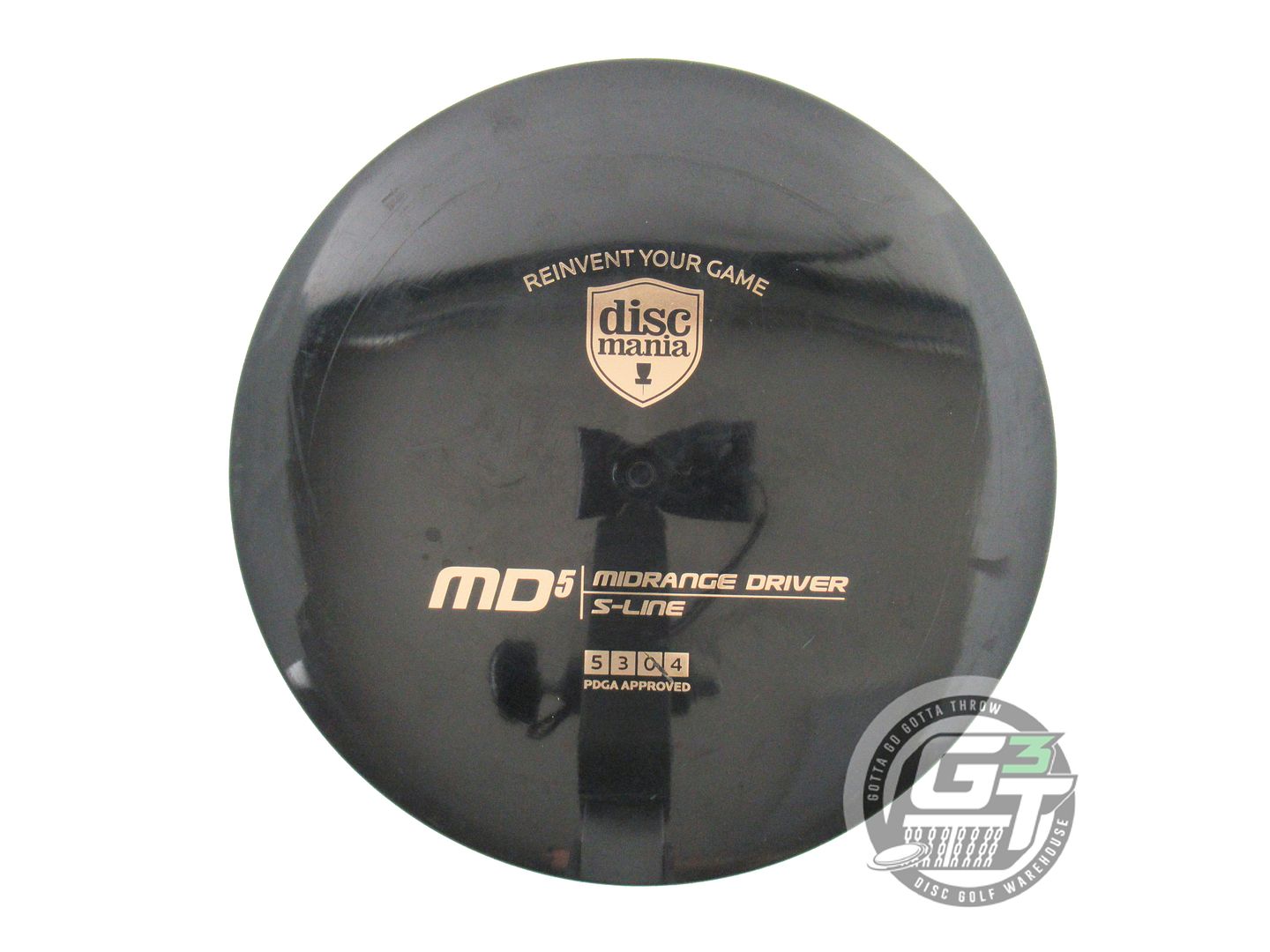 USED DiscMania S-Line MD5 176g Black Gold Foil Midrange Golf Disc