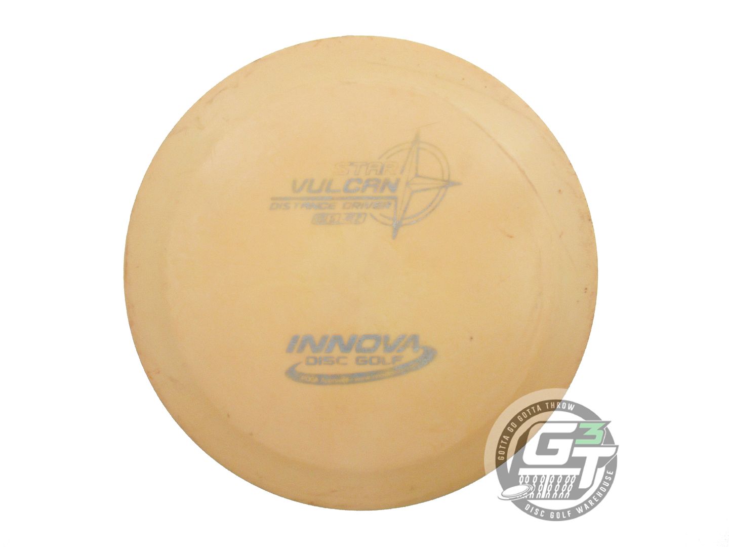 USED Innova Star Vulcan 170g Peach Silver Stamp Distance Driver Golf Disc