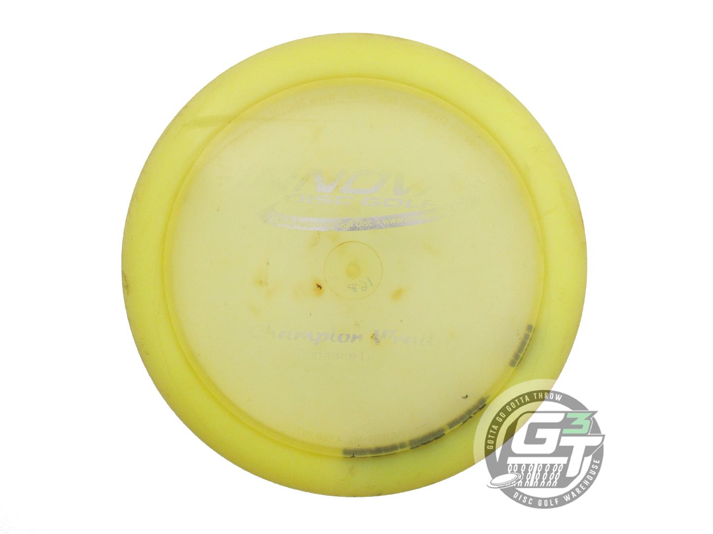 USED Innova Champion Wraith 168g Yellow Silver Foil Distance Driver Golf Disc
