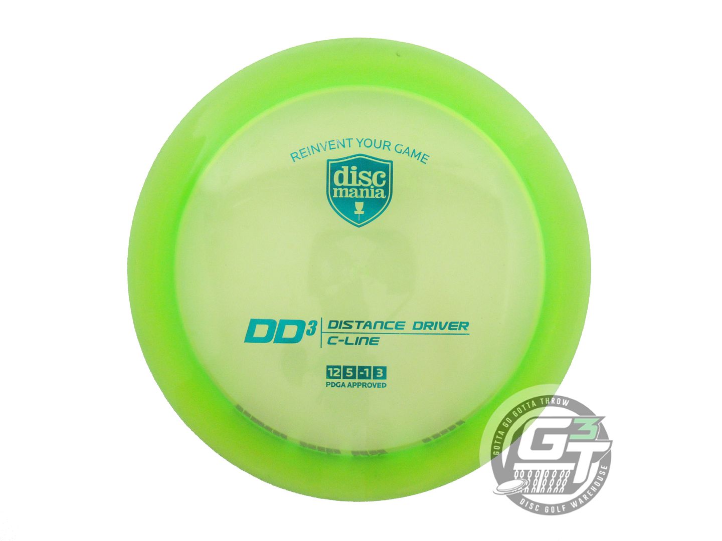 USED DiscMania C-Line DD3 173g Lime Teal Foil Distance Driver Golf Disc