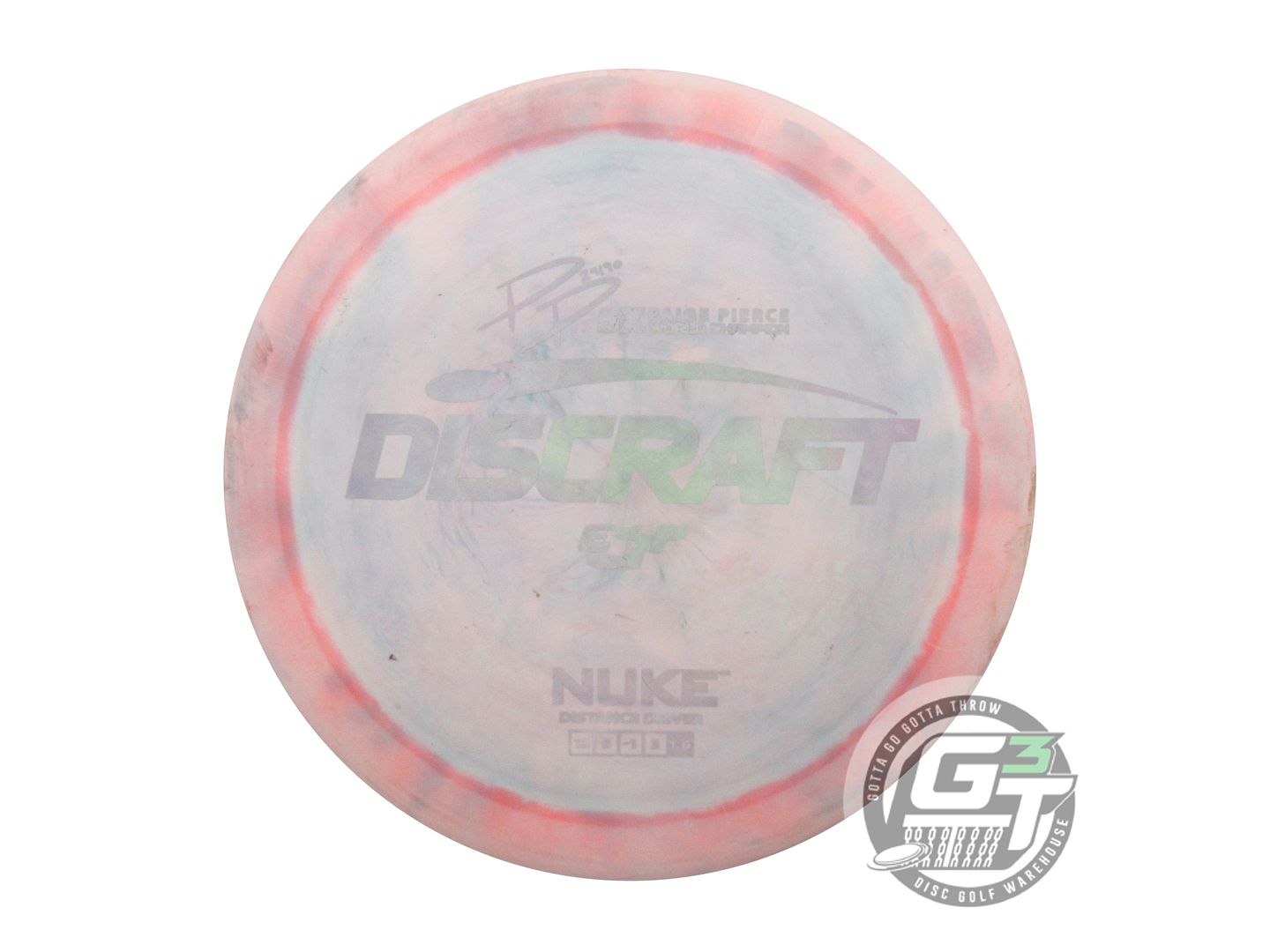 USED Discraft [PIERCE] ESP Nuke 176g Pink HOME DYED Distance Driver Golf Disc