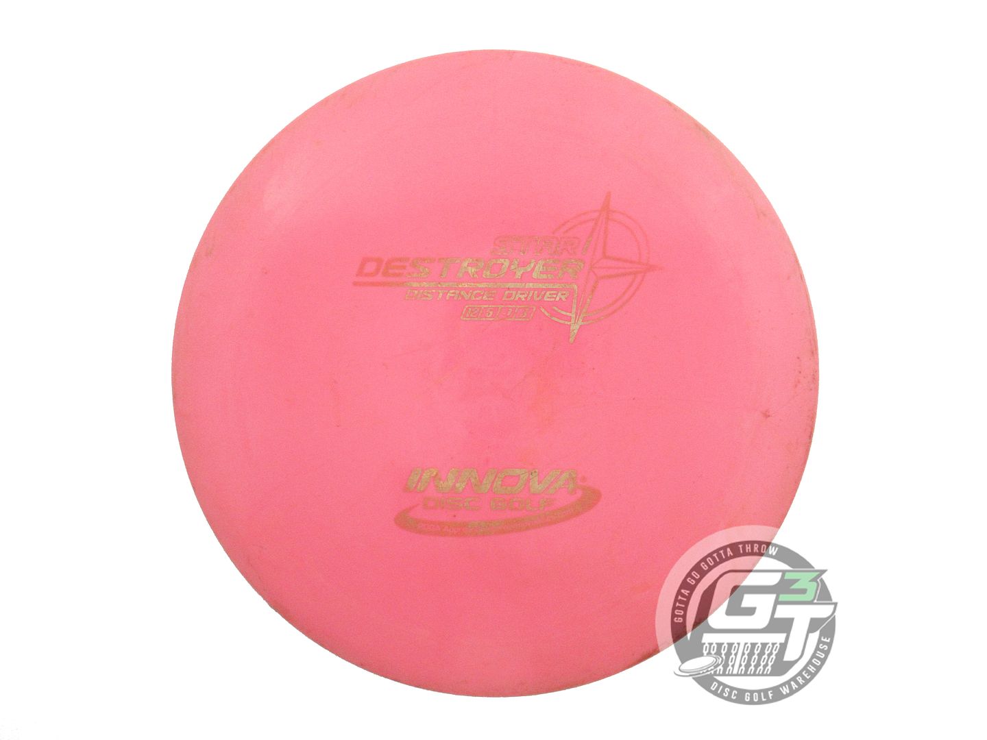 USED Innova Star Destroyer 175g Pink Gold Shatter Foil Distance Driver Golf Disc