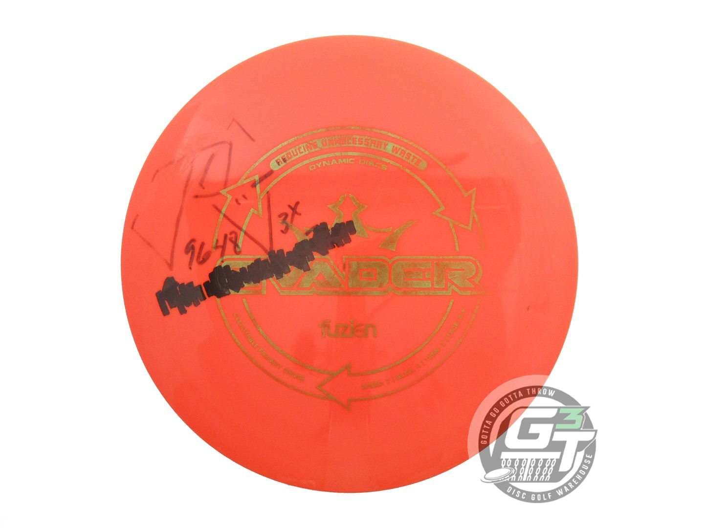 USED Dynamic Discs BioFuzion Evader 174g Orange Lime Foil Fairway Driver Disc