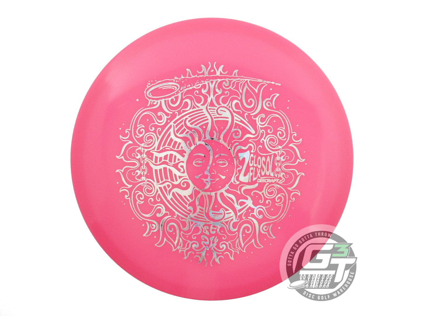 NOS Discraft [LEDGESTONE] Glo Z FLX Sol 177g Pink Flower Foil Midrange Golf Disc