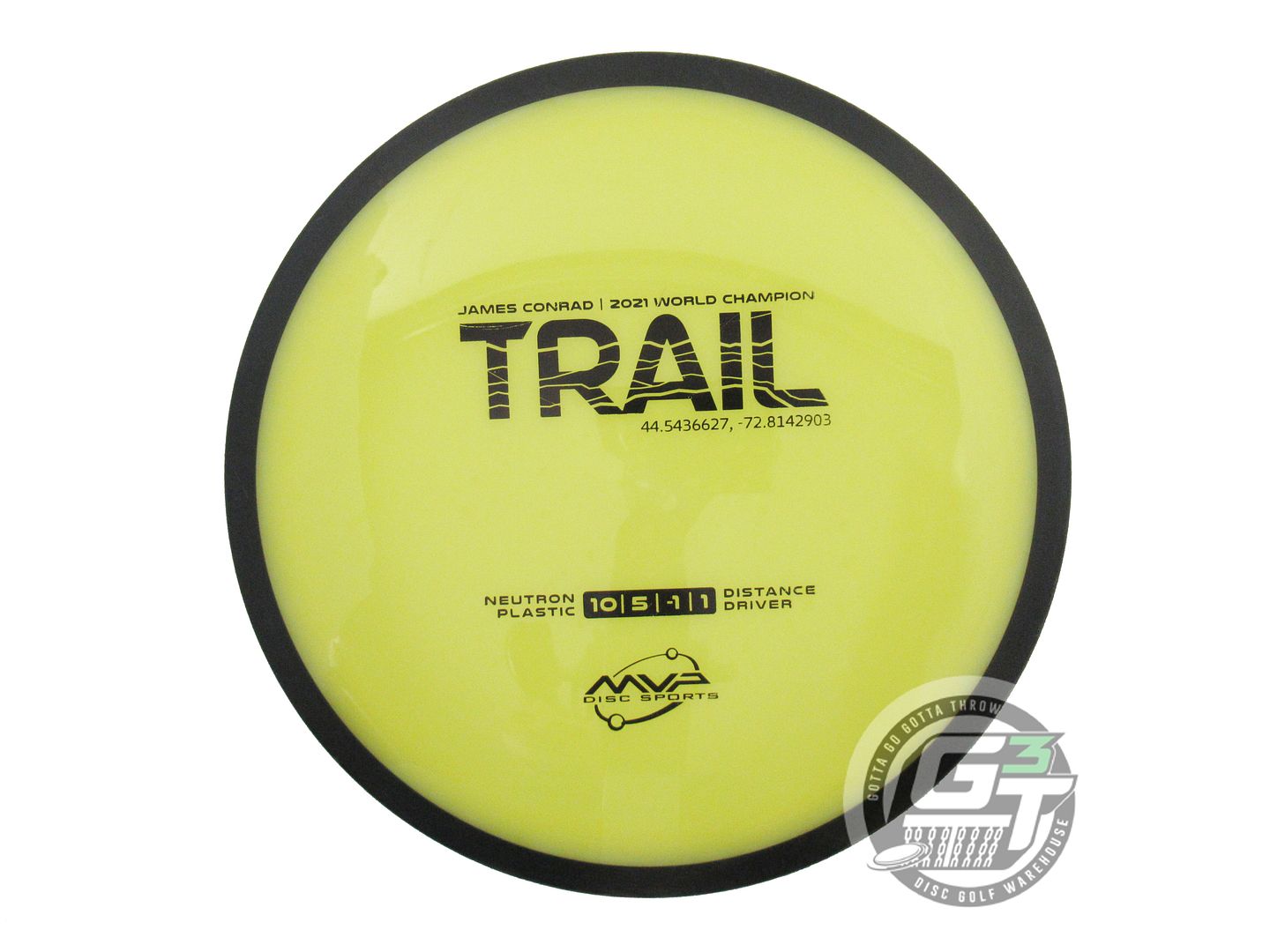 USED MVP Disc Sports Neutron Trail 173g Yellow Distance Driver Golf Disc